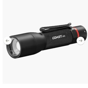Coast HX5 Flashlight - 168 Lumens Black Light NWT Storm-Proof Hand Held
